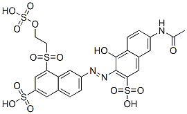 7-acetamido-4-hydroxy-3-[[6-sulpho-8-[[2-(sulphooxy)ethyl]sulphonyl]-2-naphthyl]azo]naphthalene-2-sulphonic acid