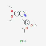 1-((3,4-BIS(1-METHYLETHOXY)PHENYL)METHYL)-6,7-DIETHOXY-1,2,3,4-TETRAHYDROISOQUINOLINE HCL