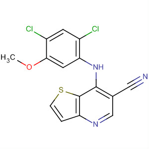 Thieno[3,2-b]pyridine-6-carbonitrile,7-[(2,4-dichloro-5-methoxyphenyl)amino]-