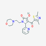 3-(2,4-dimethyl-1,3-thiazole-5-carbonyl)-4-hydroxy-1-(2-morpholin-4-ylethyl)-2-pyridin-2-yl-2h-pyrrol-5-one