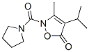 5(2H)-Isoxazolone,  3-methyl-4-(1-methylethyl)-2-(1-pyrrolidinylcarbonyl)-