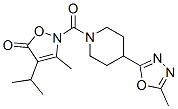 5(2H)-Isoxazolone,3-methyl-4-(1-methylethyl)-2-[[4-(5-methyl-1,3,4-oxadiazol-2-yl)-1-piperidinyl]carbonyl]-