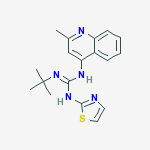 2-tert-butyl-1-(2-methylquinolin-4-yl)-3-(1,3-thiazol-2-yl)guanidine