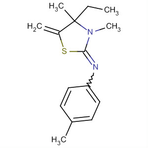 Benzenamine,N-(4-ethyl-3,4-dimethyl-5-methylene-2-thiazolidinylidene)-4-methyl-
