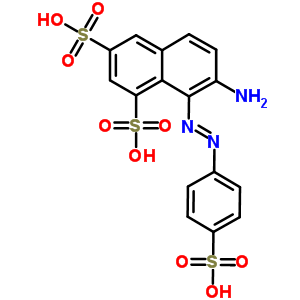 7-amino-8-[(E)-(4-sulfophenyl)diazenyl]naphthalene-1,3-disulfonic acid