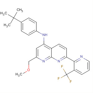 1,8-Naphthyridin-4-amine,N-[4-(1,1-dimethylethyl)phenyl]-2-(methoxymethyl)-7-[3-(trifluoromethyl)-2-pyridinyl]-