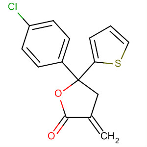 2(3H)-Furanone, 5-(4-chlorophenyl)dihydro-3-methylene-5-(2-thienyl)-
