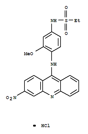 N-{3-methoxy-4-[(3-nitroacridin-9-yl)amino]phenyl}ethanesulfonamide hydrochloride
