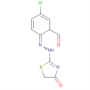 Benzaldehyde, 4-chloro-, (4,5-dihydro-4-oxo-2-thiazolyl)hydrazone