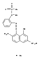 6-Amino-5-[[2-[ethyl(phenylsulfonyl)amino]phenyl]azo]-4-hydroxy-2-naphthalenesulfonic acid sodium salt