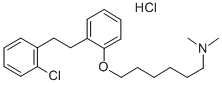 1-Hexanamine, 6-(2-(2-(2-chlorophenyl)ethyl)phenoxy)-N,N-dimethyl-, hy drochloride