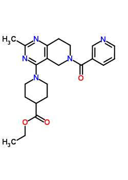 ethyl 1-[2-methyl-6-(pyridin-3-ylcarbonyl)-5,6,7,8-tetrahydropyrido[4,3-d]pyrimidin-4-yl]piperidine-4-carboxylate