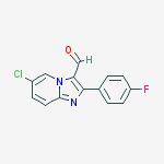 6-CHLORO-2-(4-FLUORO-PHENYL)-IMIDAZO[1,2-A]-PYRIDINE-3-CARBALDEHYDE