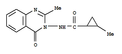 Cyclopropanecarboxamide, 2-methyl-N-(2-methyl-4-oxo-3(4H)-quinazolinyl)-