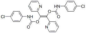Bis(p-chlorocarbanilic acid)1,2-di(2-pyridinyl)vinylene ester