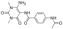 Benzamide, 4-(acetylamino)-N-(6-amino-1,2,3,4-tetrahydro-1,3-dimethyl-2,4-dioxo-5-pyrimidinyl)-