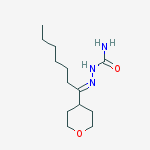 (2E)-2-[1-(tetrahydro-2H-pyran-4-yl)heptylidene]hydrazinecarboxamide