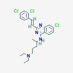 N~4~-{7-chloro-2-[(E)-2-(2,4-dichlorophenyl)ethenyl]quinazolin-4-yl}-N~1~,N~1~-diethylpentane-1,4-diamine