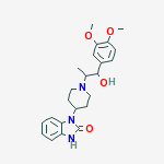 1-(1-(2-HYDROXY-2-(3,4-DIMETHOXYPHENYL)-1-METHYLETHYL)-PIPERIDIN-4-YL)-2-BENZO[D]IMIDAZOLINONE SUCCINATE