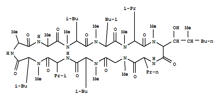 CyclosporinA, 6-[(3R,4R)-3-hydroxy-N,4-dimethyl-L-2-aminooctanoic acid]-7-L-norvaline-