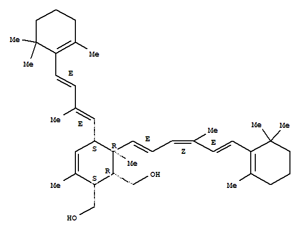 3-Cyclohexene-1,2-dimethanol,3,6-dimethyl-5-[(1E,3E)-2-methyl-4-(2,6,6-trimethyl-1-cyclohexen-1-yl)-1,3-butadienyl]-6-[(1E,3Z,5E)-4-methyl-6-(2,6,6-trimethyl-1-cyclohexen-1-yl)-1,3,5-hexatrienyl]-,(1R,2S,5S,6R)-rel-