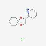 2-(1,4-dioxaspiro[4.5]dec-2-yl)piperidinium chloride