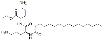 N(alpha)-palmitoyl-ornithylornithine ethyl ester