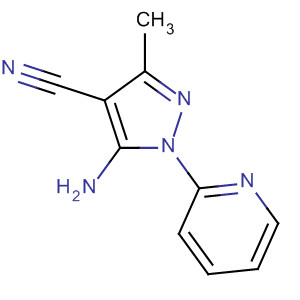 1H-Pyrazole-4-carbonitrile, 5-amino-3-methyl-1-(2-pyridinyl)-