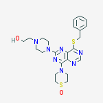 2-[4-[8-benzylsulfanyl-4-(1-oxo-1,4-thiazinan-4-yl)pyrimido[5,4-d]pyrimidin-2-yl]piperazin-1-yl]ethanol