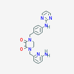 1-((6-AMINO-PYRIDIN-2-YL)METHYL)-4-((4-(PYRIMIDIN-2-YLAMINO)PHENYL)METHYL)-2,3-PIPERAZINEDIONE