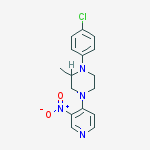1-(4-chlorophenyl)-2-methyl-4-(3-nitropyridin-4-yl)piperazine