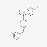 (4-fluorophenyl)-[1-[(3-iodophenyl)methyl]piperidin-4-yl]methanol