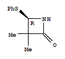 2-Azetidinone,3,3-dimethyl-4-(phenylthio)-, (4R)-