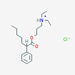 diethyl-[3-(2-phenylheptanoyloxy)propyl]azanium chloride