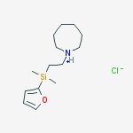 1-{2-[furan-2-yl(dimethyl)silyl]ethyl}azepanium chloride
