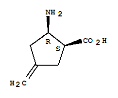 Cyclopentanecarboxylicacid, 2-amino-4-methylene-, (1S,2R)-