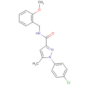 1H-Pyrazole-3-carboxamide,1-(4-chlorophenyl)-N-[(2-methoxyphenyl)methyl]-5-methyl-