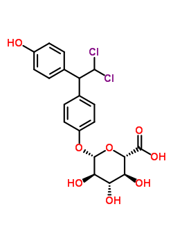 4-[2,2-dichloro-1-(4-hydroxyphenyl)ethyl]phenyl beta-D-glucopyranosiduronic acid