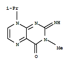 4(3H)-Pteridinone,2,8-dihydro-2-imino-3-methyl-8-(1-methylethyl)-