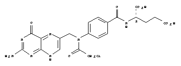 N-(4-{[(2-amino-4-oxo-1,4-dihydropteridin-6-yl)methyl](chloroacetyl)amino}benzoyl)glutamic acid