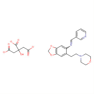 1,3-Benzodioxol-5-amine,6-[2-(4-morpholinyl)ethyl]-N-(3-pyridinylmethylene)-,2-hydroxy-1,2,3-propanetricarboxylate (1:1)