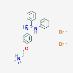 2-[4-(anilino-phenyl-methylidene)azaniumylphenoxy]ethyl-dimethyl-azani um dibromide