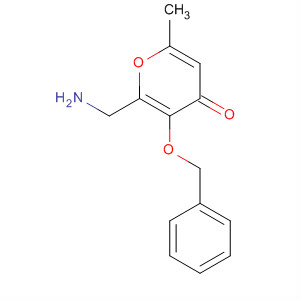 4H-Pyran-4-one, 2-(aminomethyl)-6-methyl-3-(phenylmethoxy)-