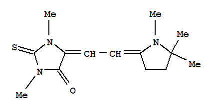 1,3-dimethyl-2-thioxo-5-[(1,5,5-trimethyl-2-pyrrolidinylidene)ethylidene]imidazolidin-4-one