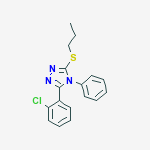 3-(2-Chlorophenyl)-4-phenyl-5-(propylthio)-4H-1,2,4-triazole