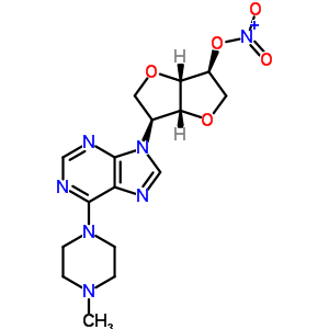 1,4:3,6-dianhydro-2-deoxy-2-[6-(4-methylpiperazin-1-yl)-9H-purin-9-yl]-5-O-nitro-L-iditol