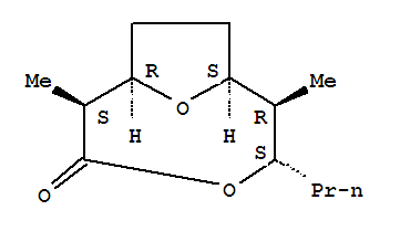 4,10-Dioxabicyclo[5.2.1]decan-3-one,2,6-dimethyl-5-propyl-, (1R,2S,5S,6R,7S)-