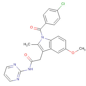 1H-Indole-3-acetamide,1-(4-chlorobenzoyl)-5-methoxy-2-methyl-N-2-pyrimidinyl-