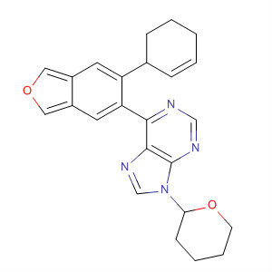 9H-Purine,6-(1,3-dihydro-6-phenyl-5-isobenzofuranyl)-9-(tetrahydro-2H-pyran-2-yl)-