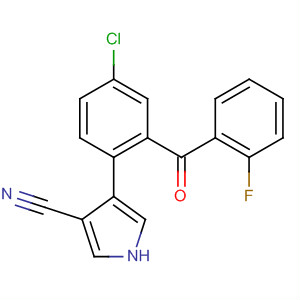 1H-Pyrrole-3-carbonitrile, 4-[4-chloro-2-(2-fluorobenzoyl)phenyl]-